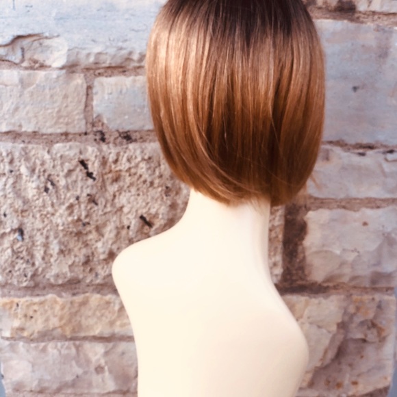 100% human silk bob ombré wig Lacefront 2020